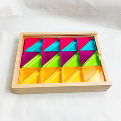 Papoose Lucite Large Triangles 24-piece set