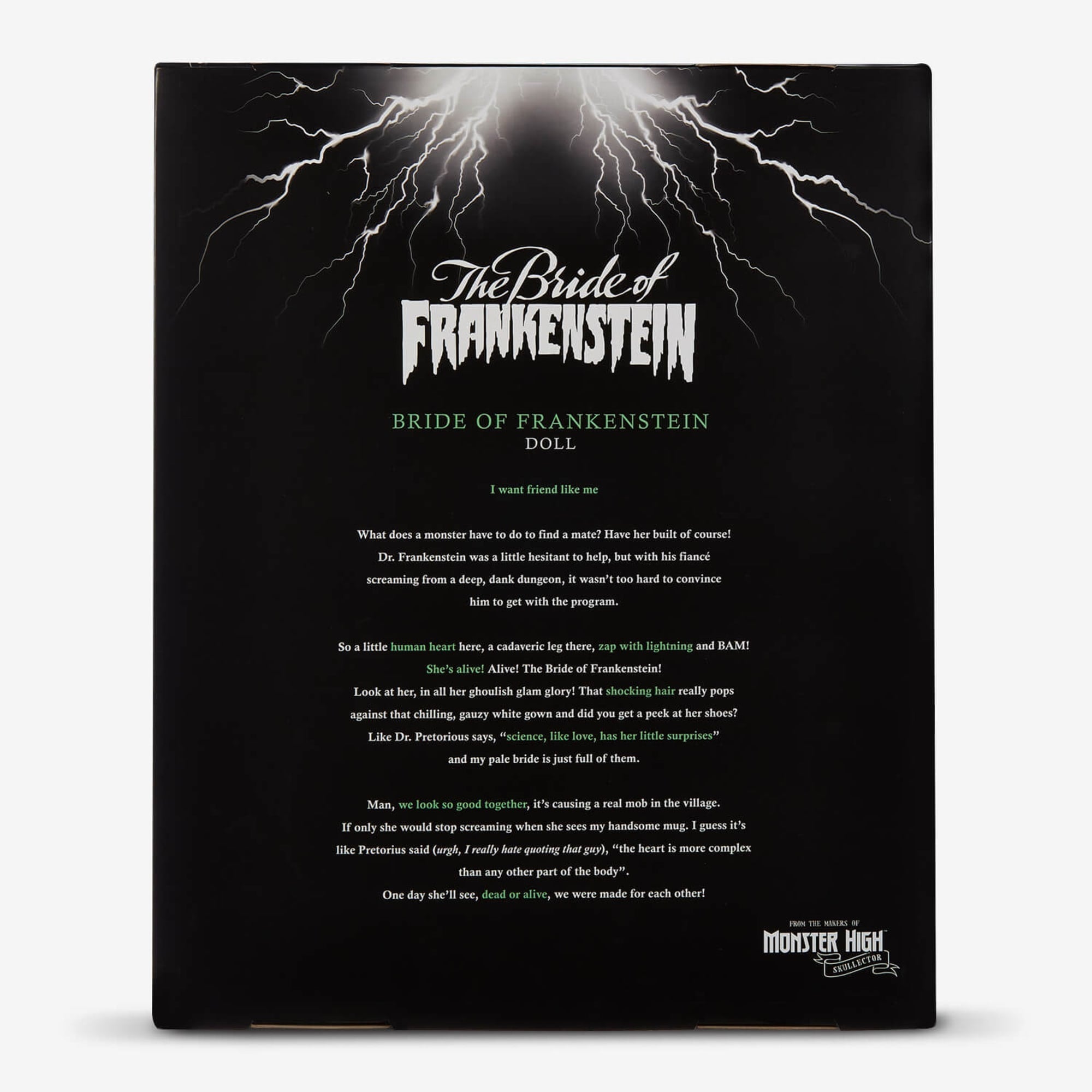 Frankenstein & Bride of Frankenstein Monster High Skullector Doll Set