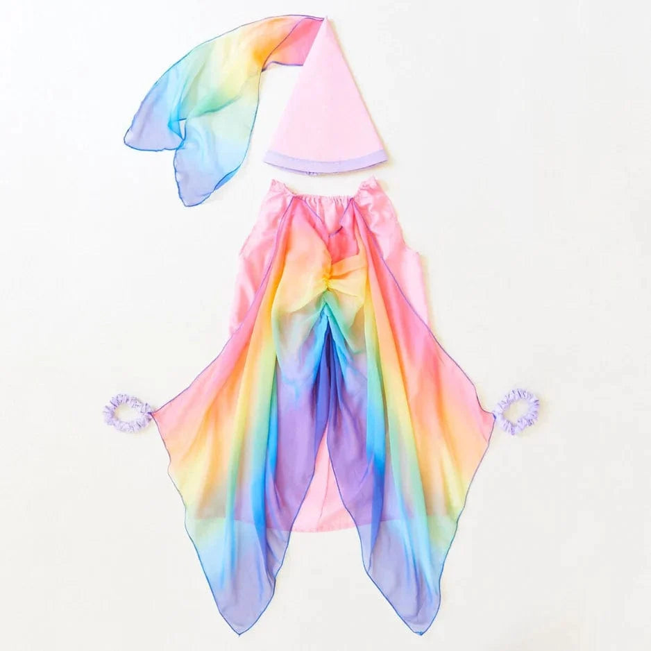 Sarah's Silks Fairy Dress - Pink Rainbow