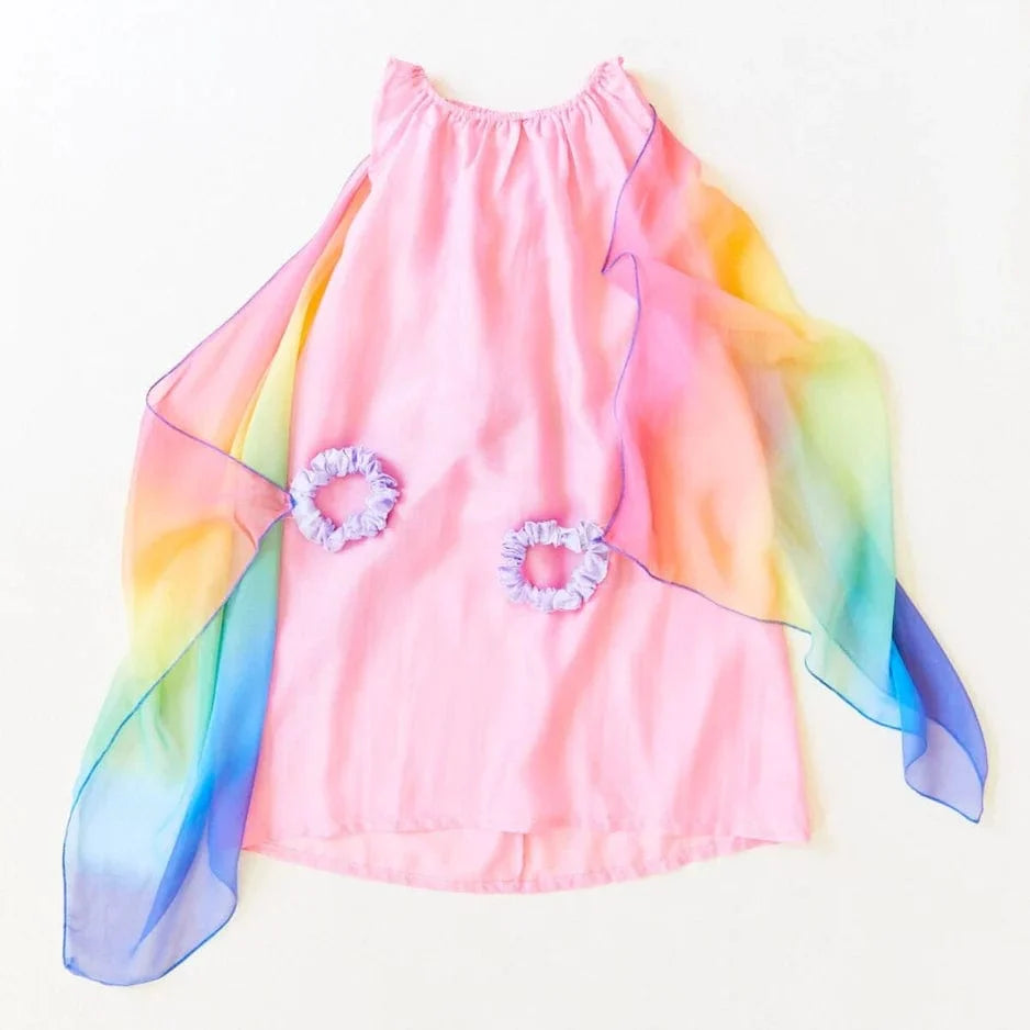 Sarah's Silks Fairy Dress - Pink Rainbow