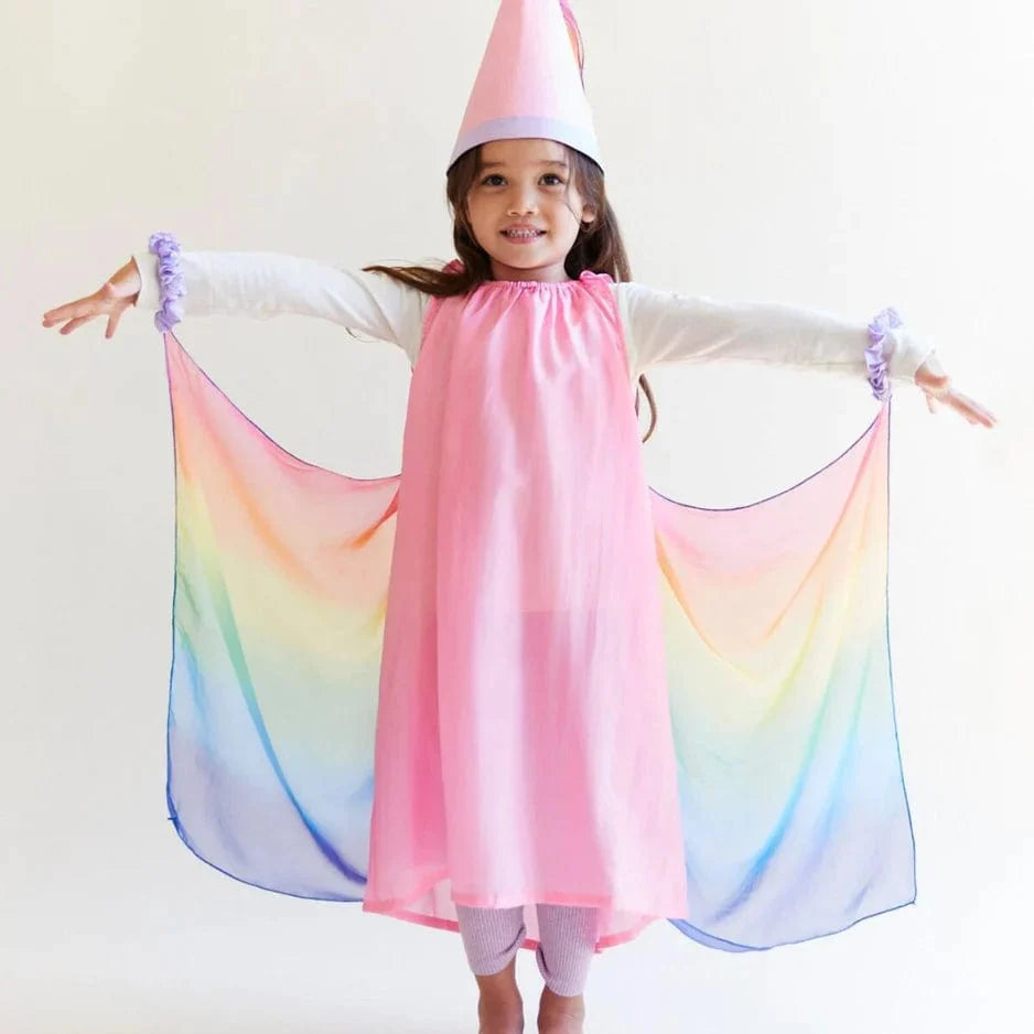 Sarah's Silks Fairy Dress - Pink Rainbow