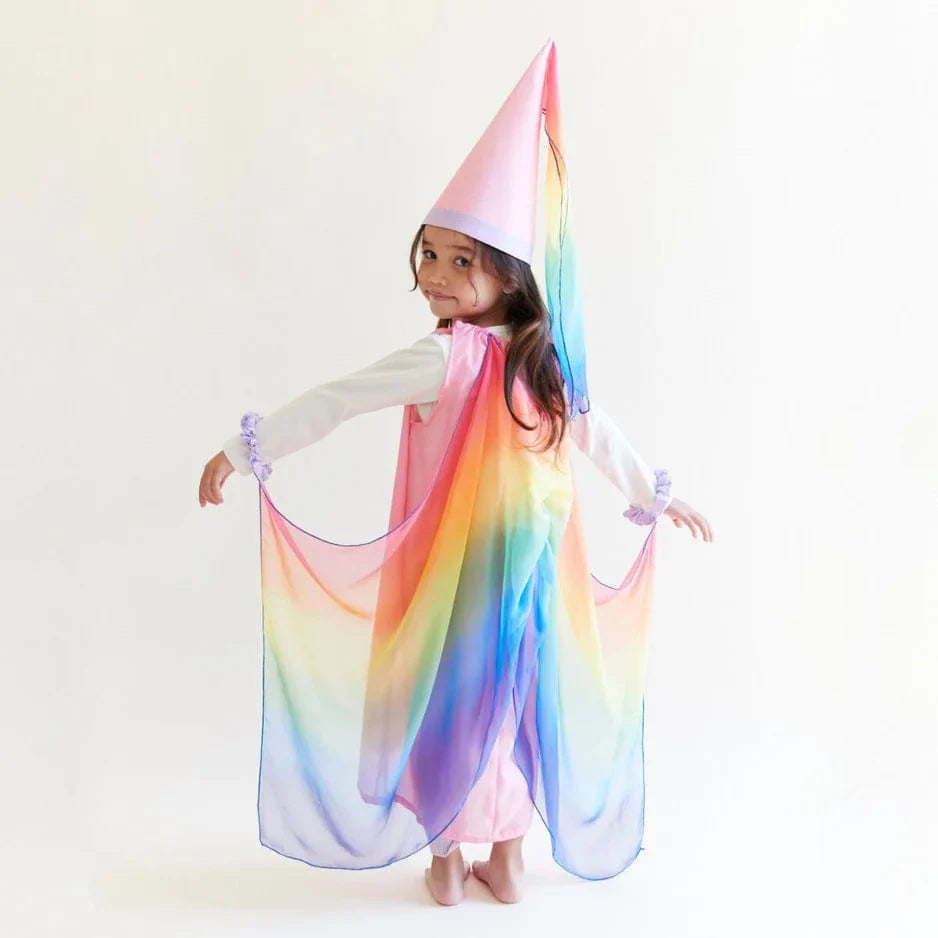 Sarah's Silks Fairy Dress - Pink Rainbow