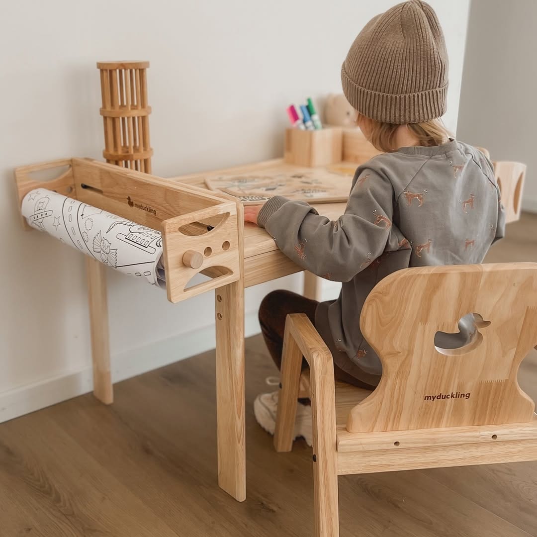 myduckling Primary Adjustable Table and Chair Set - Duck