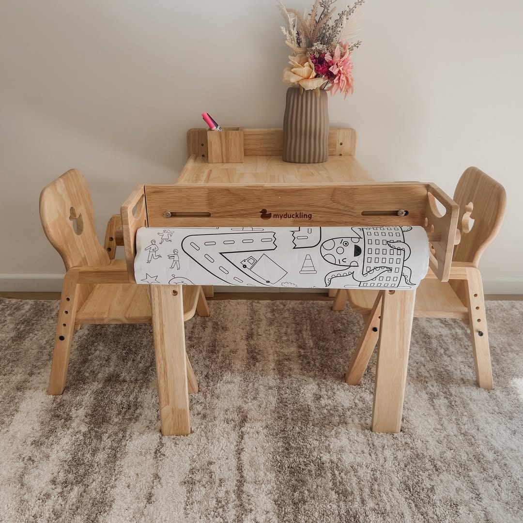 myduckling Primary Adjustable Table and Chair Set - Duck