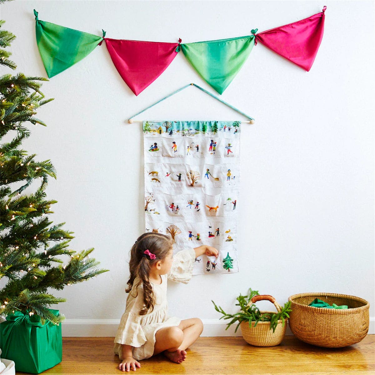 Sarah's Silks Advent Calendar Illustrated by Gemma Koomen- Snowy Day