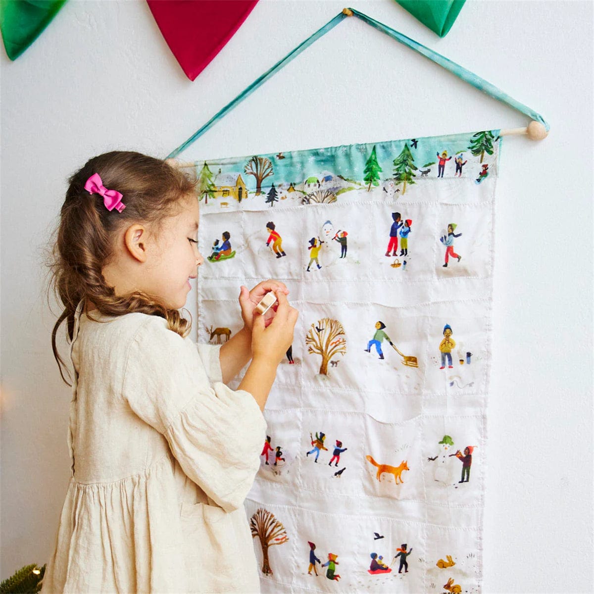 Sarah's Silks Advent Calendar Illustrated by Gemma Koomen- Snowy Day