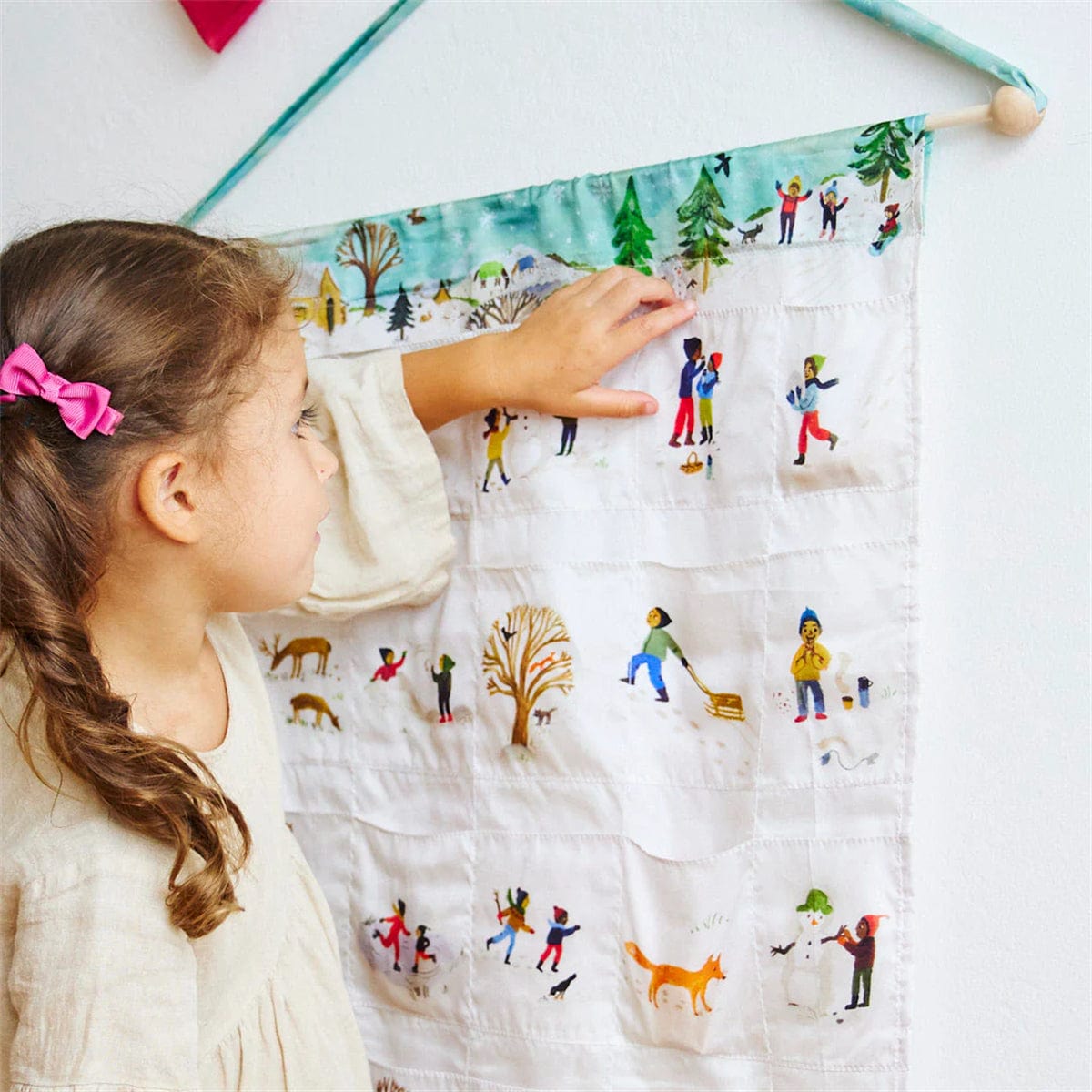 Sarah's Silks Advent Calendar Illustrated by Gemma Koomen- Snowy Day