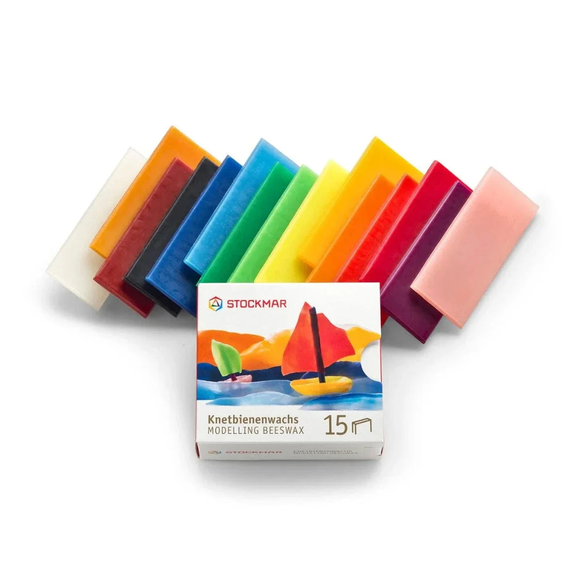 Stockmar Modelling Beeswax 15 Assorted Colours
