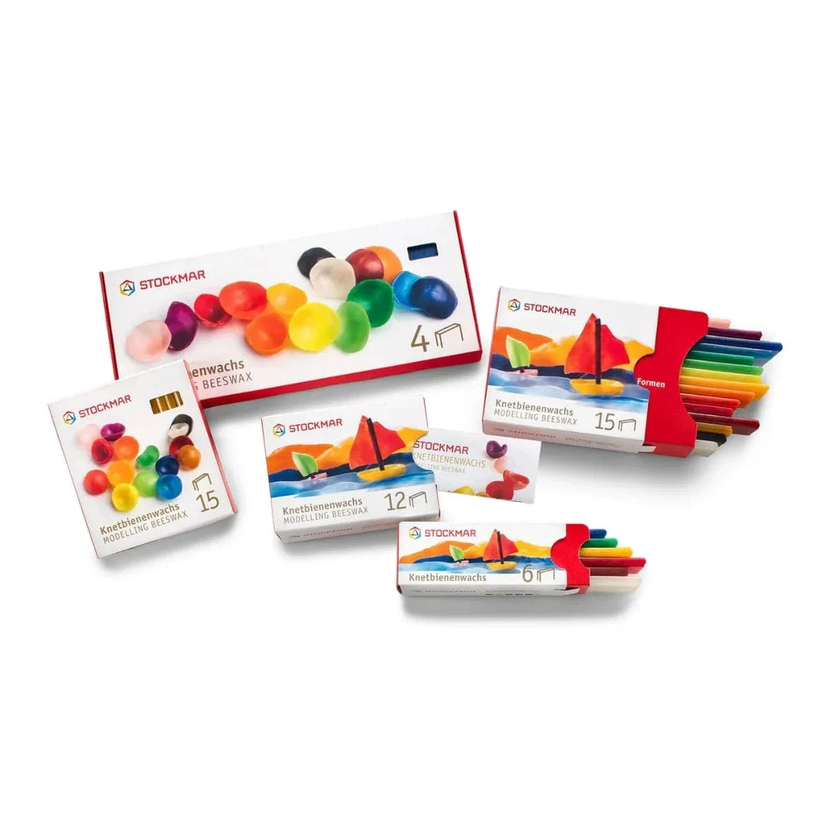 Stockmar Modelling Beeswax 15 Assorted Colours