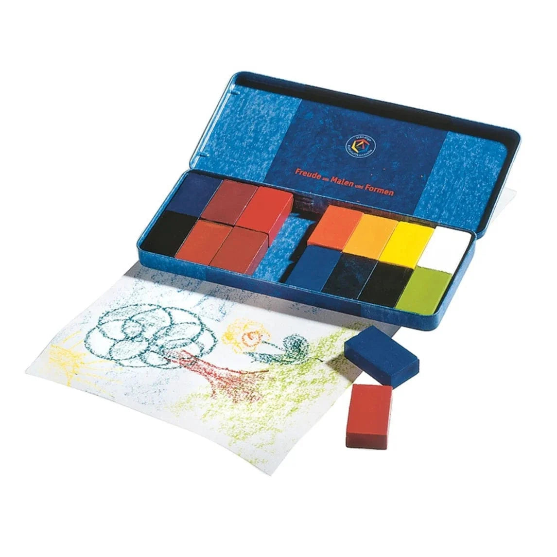 Stockmar Wax Crayons 16 Blocks in Tin