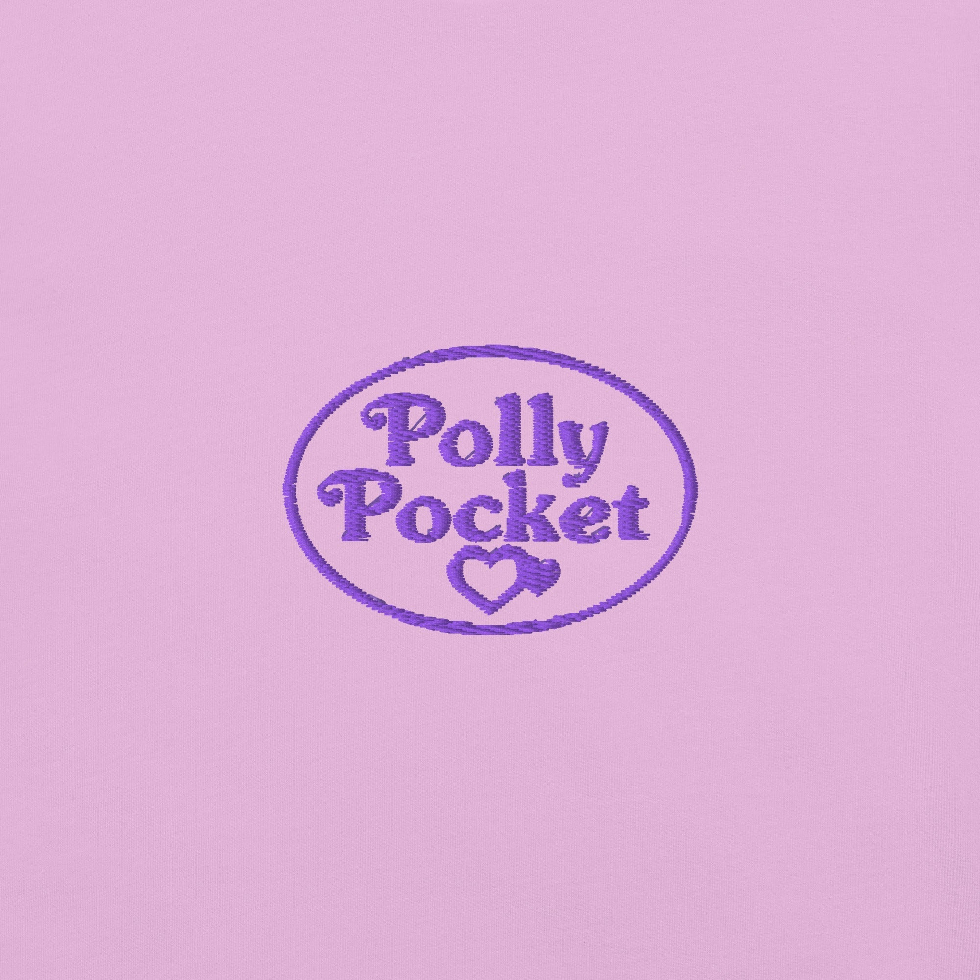 Polly Pocket Icons Embroidered Pink T-Shirt