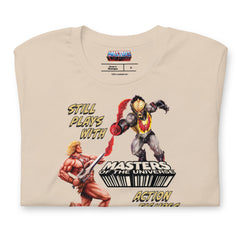 Masters of the Universe Still Plays with Action Figures Cream T-Shirt