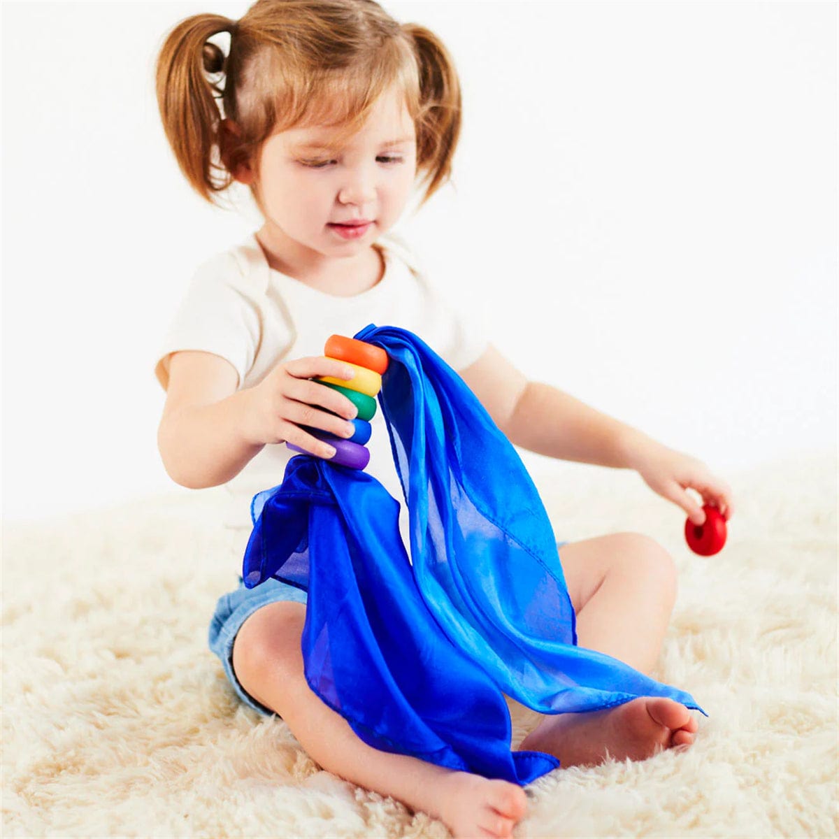Sarah’s Silks Mini Blueberry Playsilk