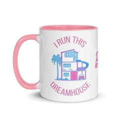 Barbie I Run This Dreamhouse White Mug