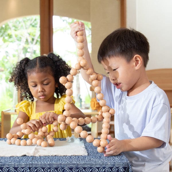 Guidecraft BendiBeads - Natural - 12 pc. set