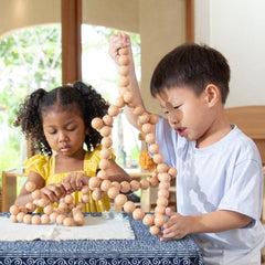 Guidecraft BendiBeads - Natural - 12 pc. set